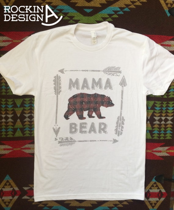 mama bear shirt plaid