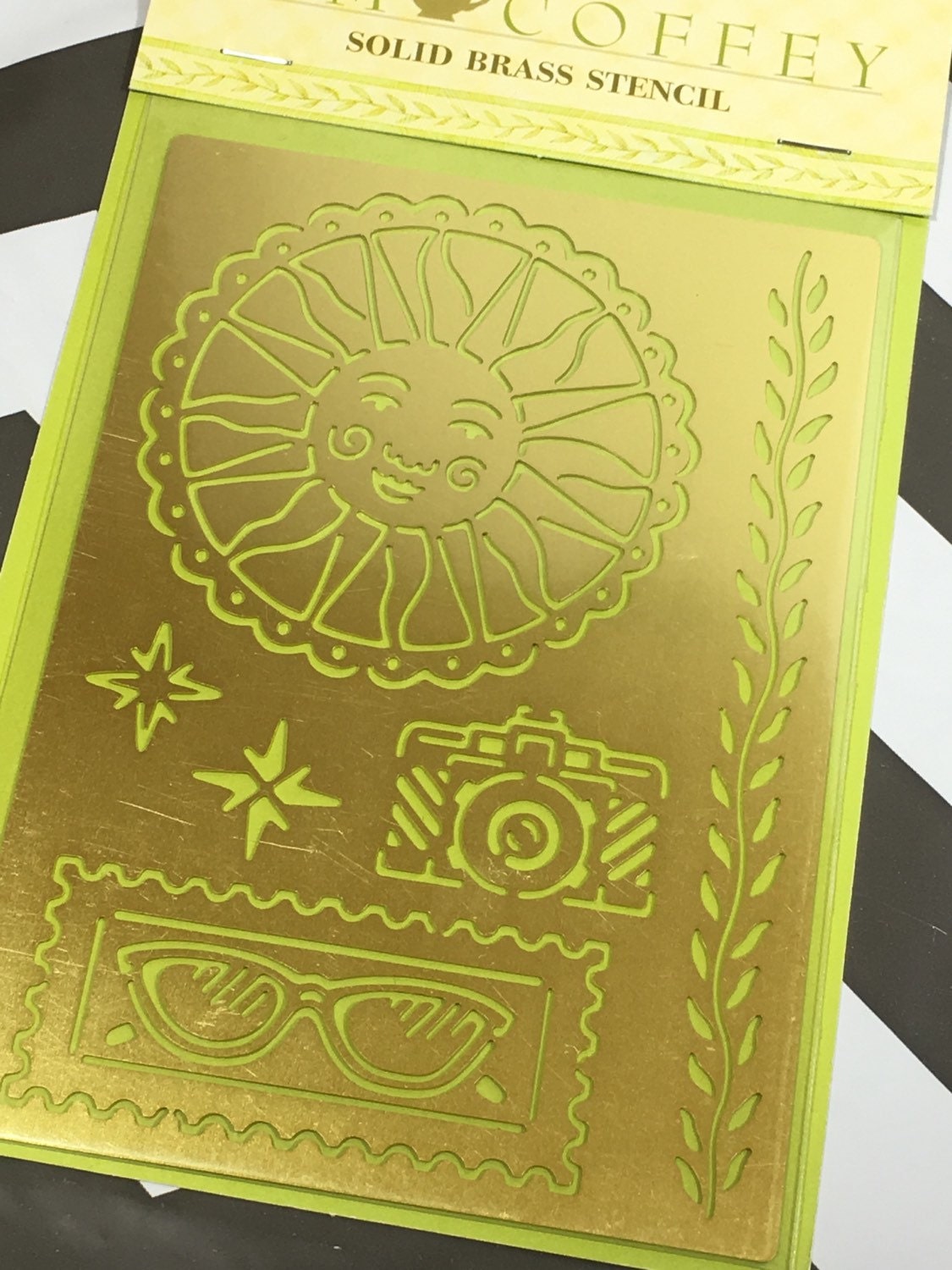 Metal stencil scrapbook stencils craft supplies sun