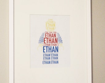 Custom Lego Minifig Name Print