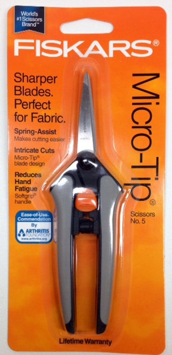 FISKARS MicroTip SpringAssist Scissors for Fabric No. 5