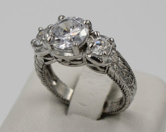 art deco engagement ring – Etsy