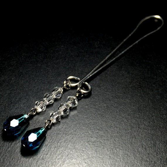 Clit Clip LADIESCLIP Lake Blue Crystal Faceted By Bo