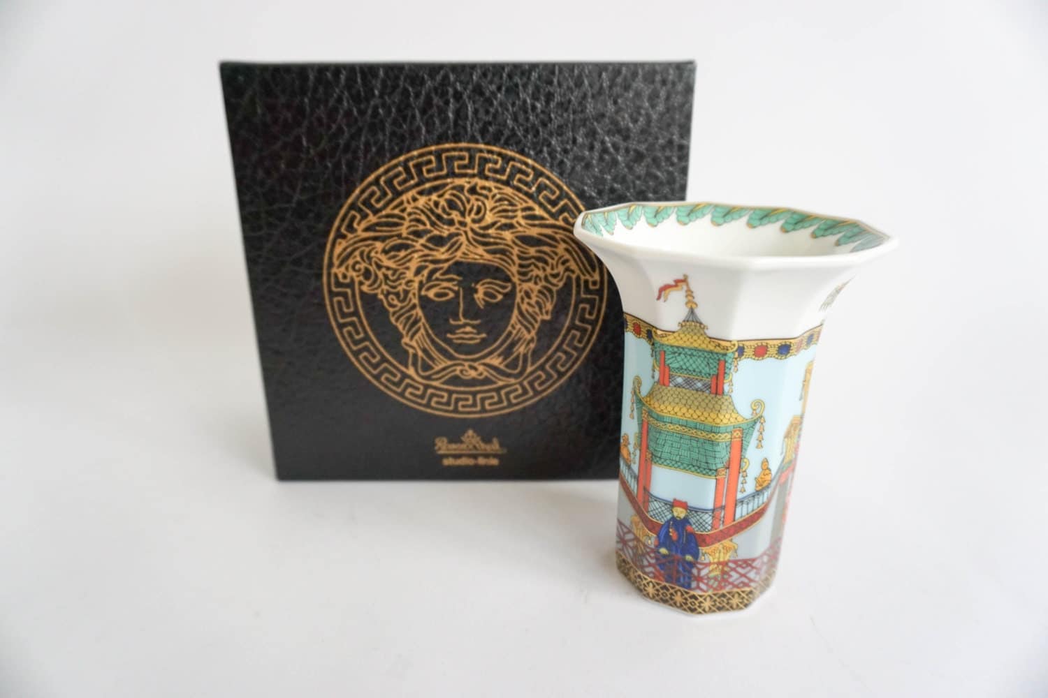 Rosenthal Versace Le Voyage de Marco Polo Vase with originl