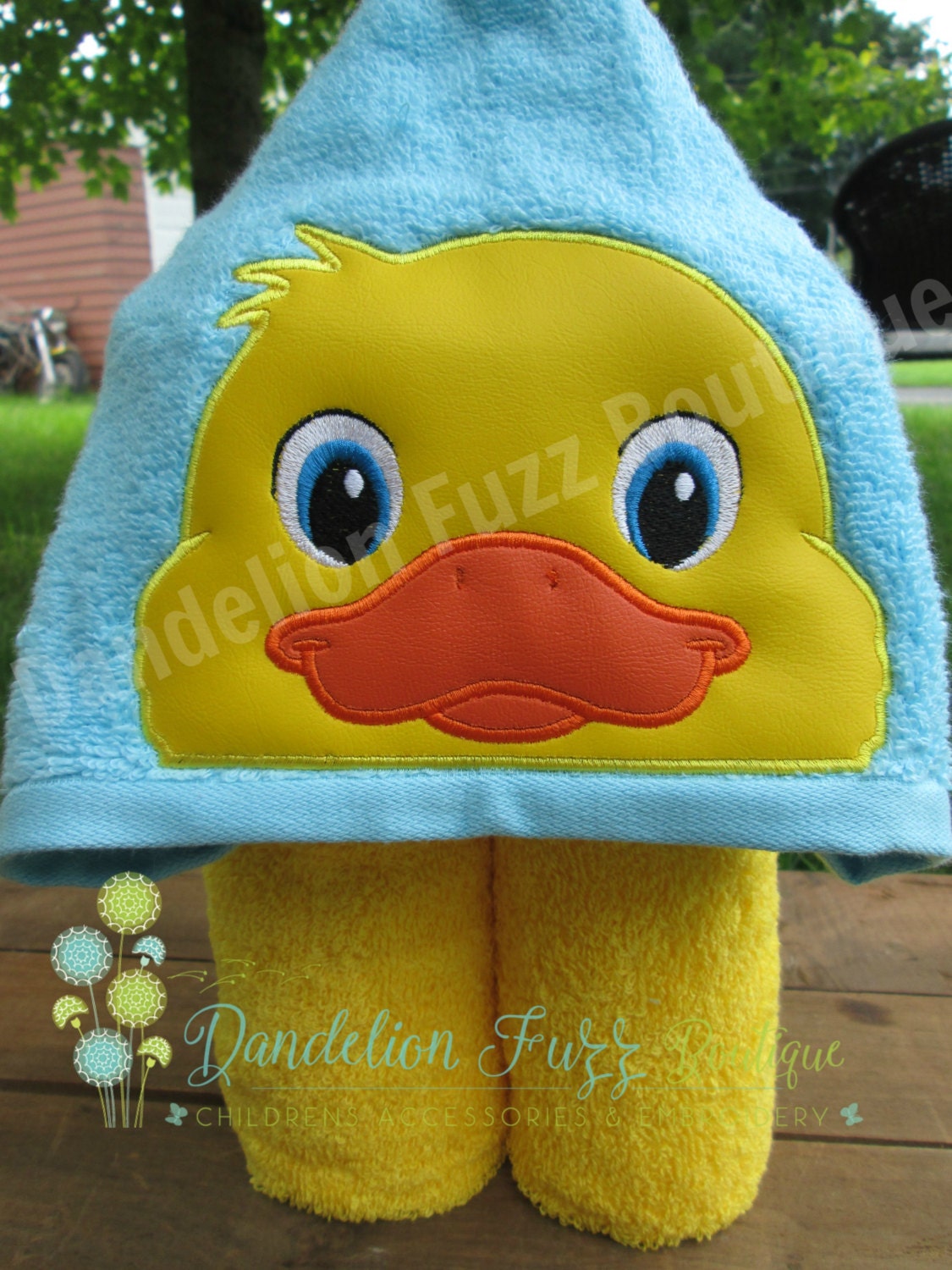 Duck Hooded Towel, Beach Towel, Pool Towel, Duck Baby Towel, Party Favors, Birthday Party Favor, Baby Shower Gift