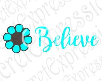 Believe Svg, Believe Sign Svg Girl Svg, Little Girl Svg, Flower Svg, Digital Cutting File, DXF, JPEG, SVG Cricut, Svg Silhouette, Print File