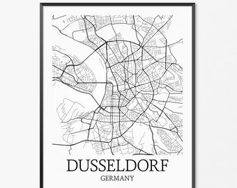 City map Dusseldorf Germany pdf