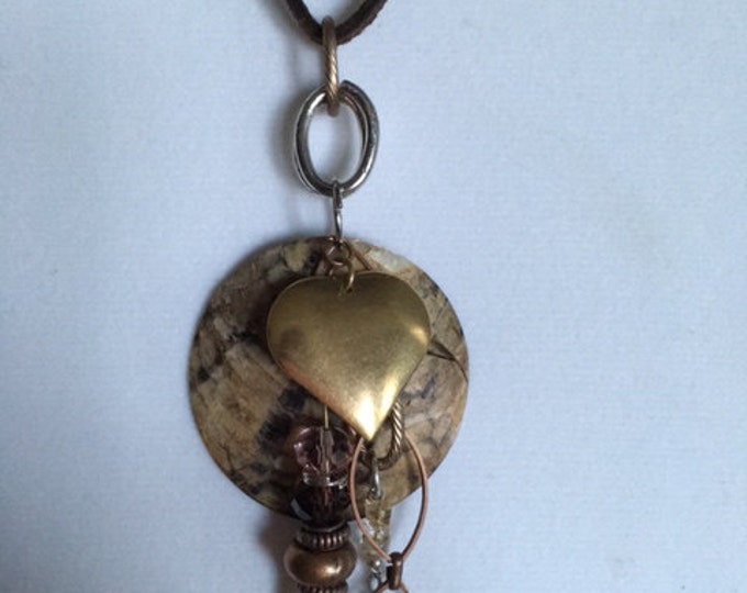 Amber SeaShell Necklace