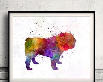 Bulldog abstract | Etsy