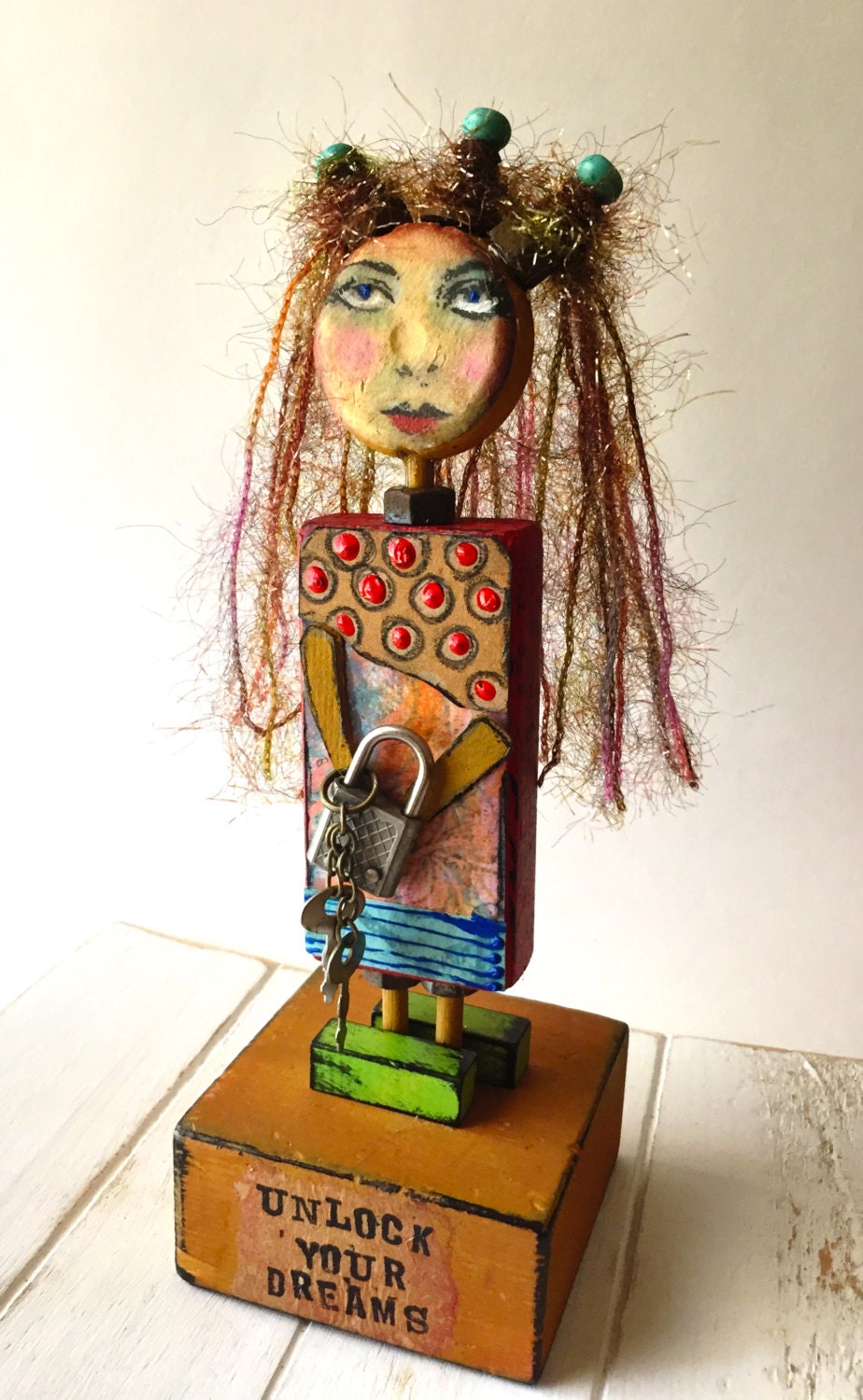 mixed media dolls