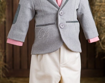 Patrick Ring Bearer Outfit, Formal Boy Suit, First Birthday Suit, Embroidered Suit For Boys, Toddler Suit, Wedding Boy Suit