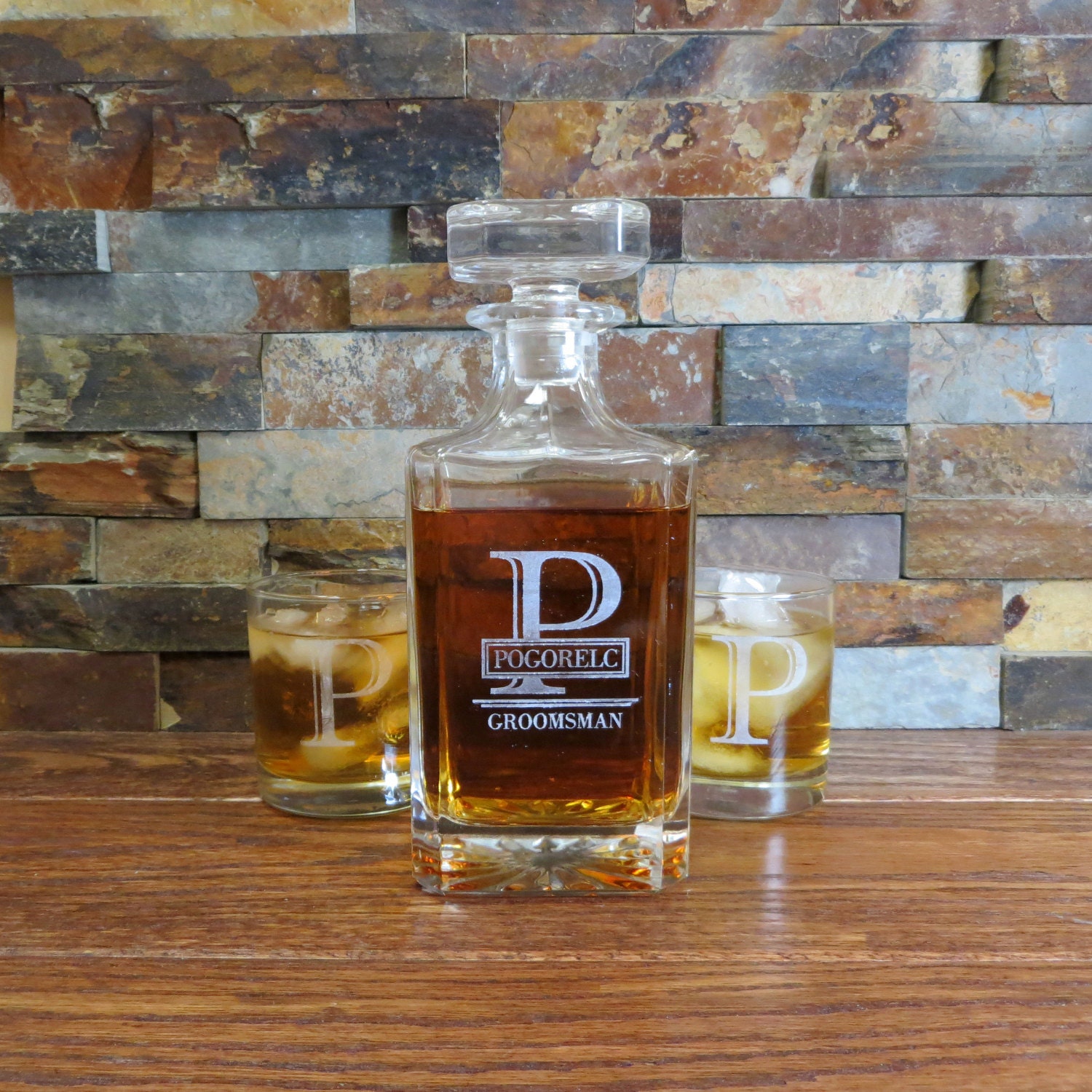 personalized whiskey decanter