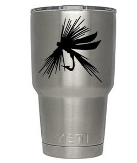 Yeti Custom Vinyl Fly Fishing Decal Yeti by ExploreAndConquer