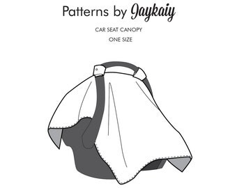 Infant Carrier/Car Seat Canopy Pattern, Car Seat Cover Pattern