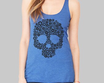 Sugar Skull - Skull Tank Top, Workout Tank, Graphic Tanks for Women, Tank Tops, Womens Tank Tops, Bella Tank, Clothing