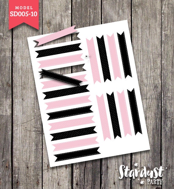 TOOTHPICK FLAGS Minnie Mouse Printable Kids Party by StarDustParty