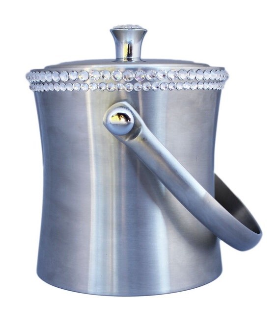 Rhinestone Decorated Ice Bucket