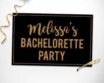 Custom Bachelorette Party Welcome Sign Printable 11x17 Custom