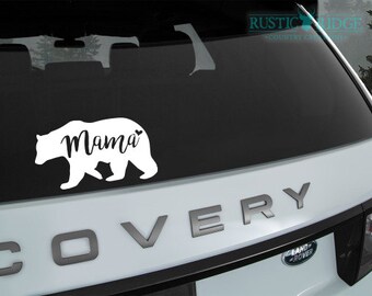 Mama Bear Decal - Vinyl Decal - Vinyl Stickers - Car Decal - Car Sticker - Window Decal - Yeti Decal - Mom Bear - Mommy Bear - Gift for Mom