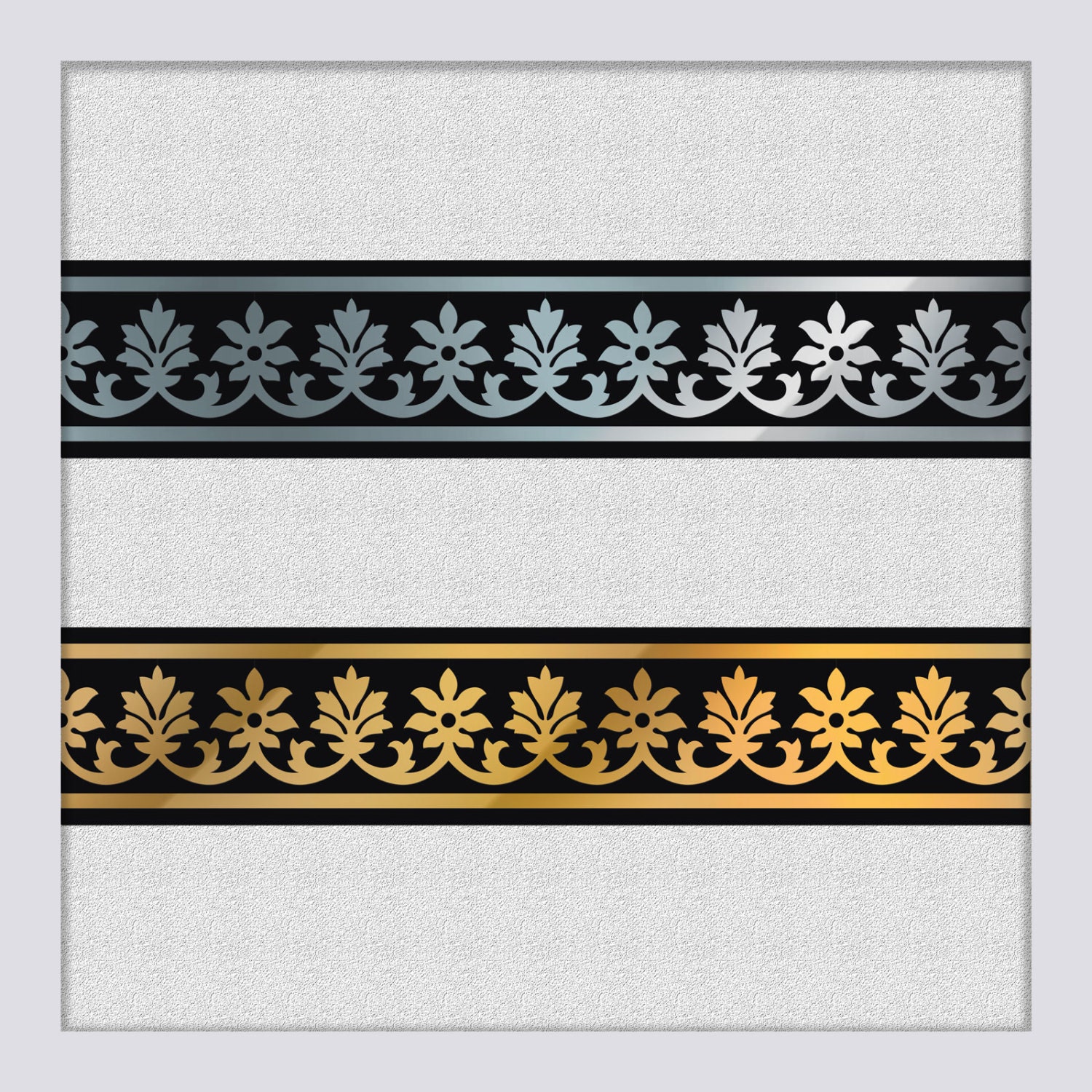 AVANCE-WIDE Border Peel & Stick decorative metal borders