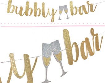 Bachelorette Decorations | Bubbly Bar Sign | Bachelorette Party Decoration | Bachelorette Banner | Bridal Shower | Hens Night | Hen Party