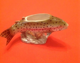 Vintage RELPO Rainbow Trout Planter