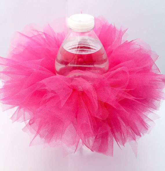 Water Bottle Tutu Bridal Shower Wedding Baby by ShimmerMyParty