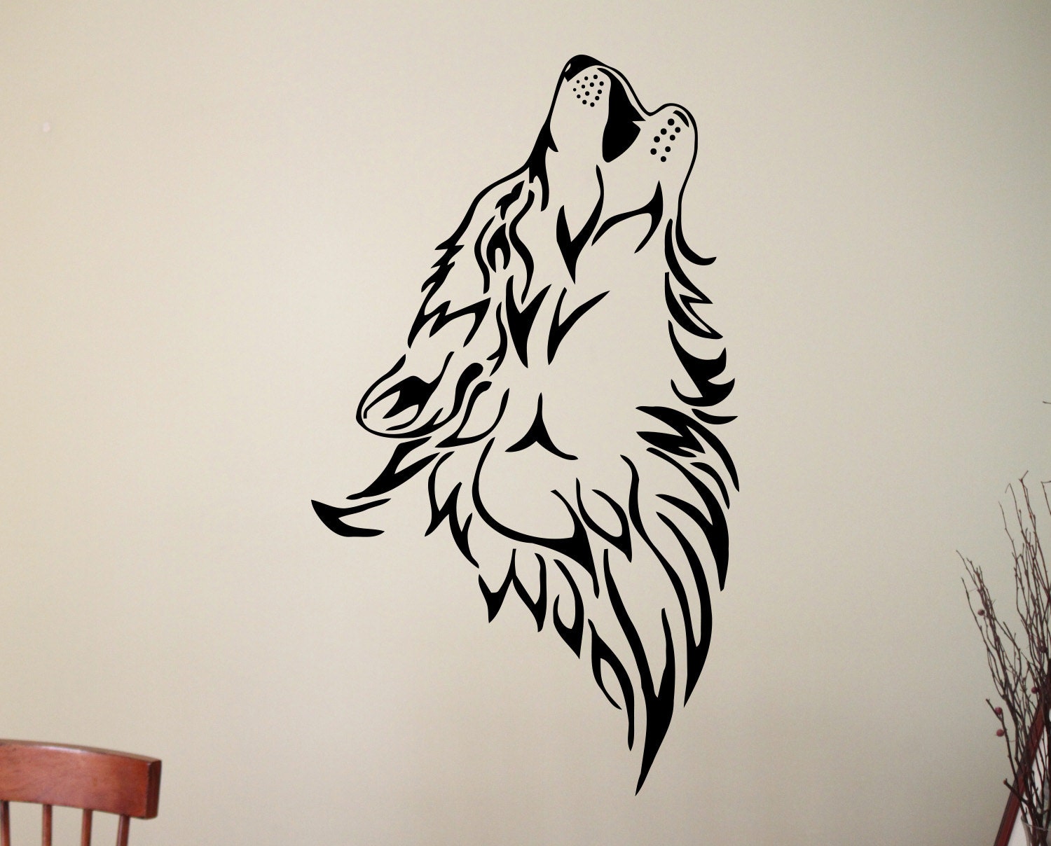 Wolf Wall Decal Animal Vinyl Stickers Home Interior Design