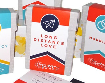 Long Distance Relationship Gift, 20 Open When Letters, Love or Anniversary Gift for your Husband, Wife, Partner, Boyfriend or Girlfriend!