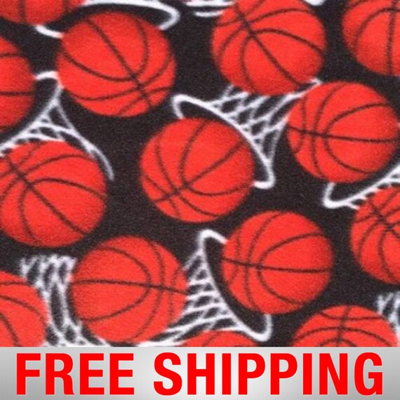 Fleece Fabric Basketball 60 Wide Free Shipping Style PT