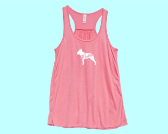 Boston Terrier "MAMA" - Fit or Flowy Tank