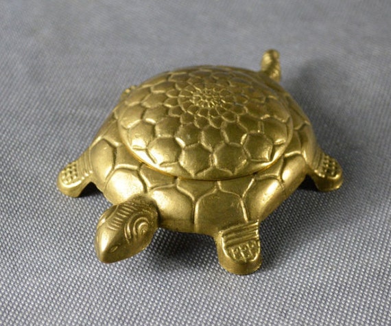 Brass Turtle Trinket Dish