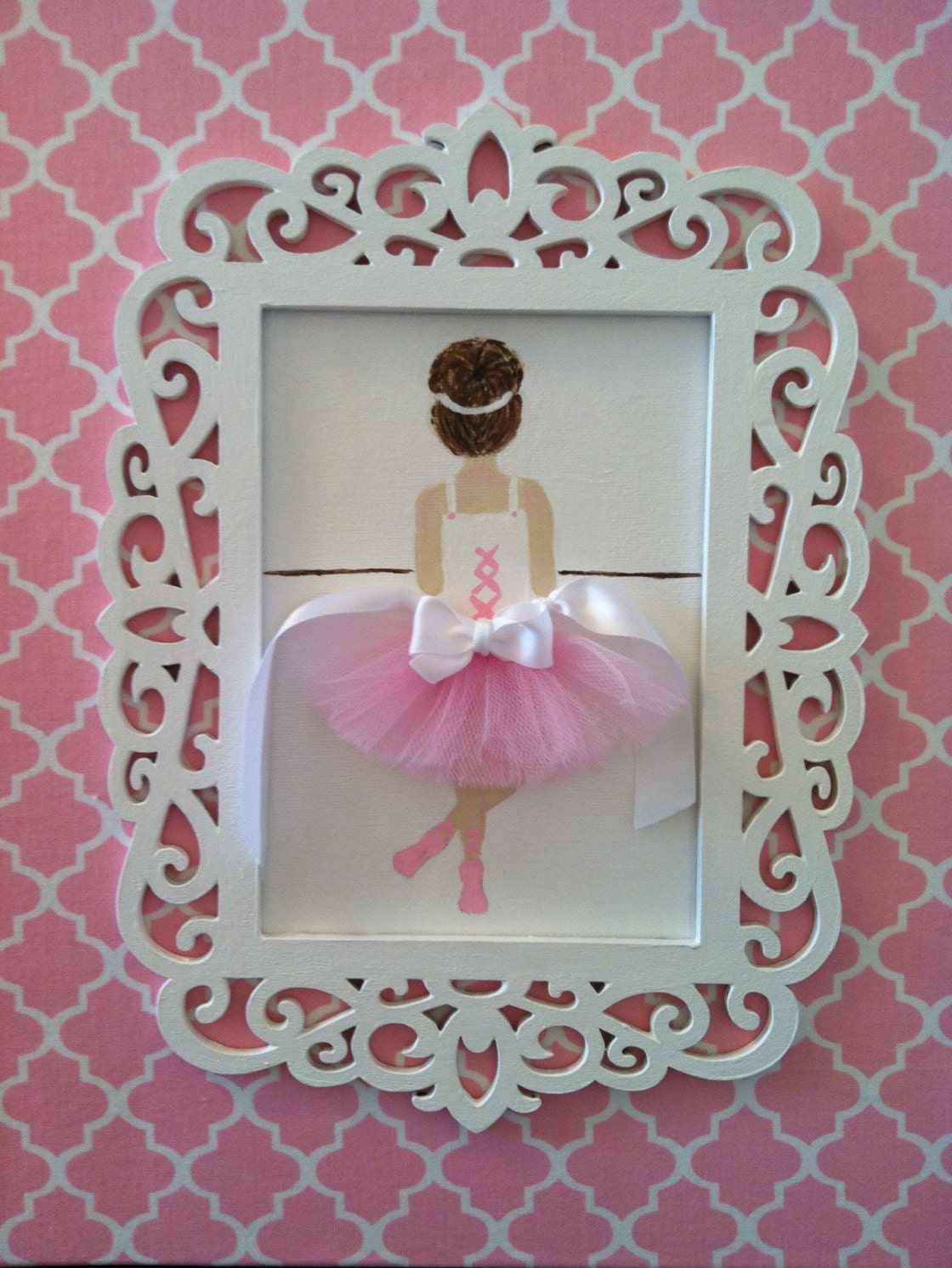 Nursery wall art Acrylic ballerina artwork by ItMightJustBeAPhase