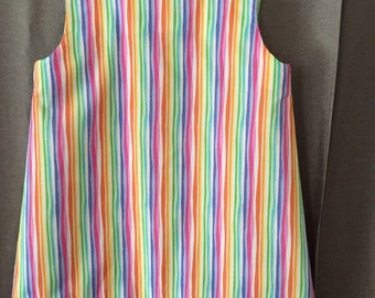 Bright colored stripe sundress