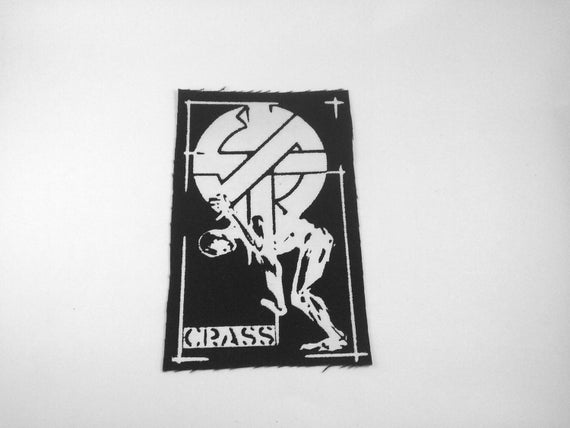 Crass Band Logo Patch Crust Punk Hardcore Anarcho D by xDISPATCHx