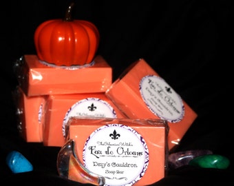 Pumpkin Pie & Lily of the Valley - Dezy's Cauldron Soap Bar (Eau de Orleans) - Handmade Soap - Women's Gift - Feminine - Natural