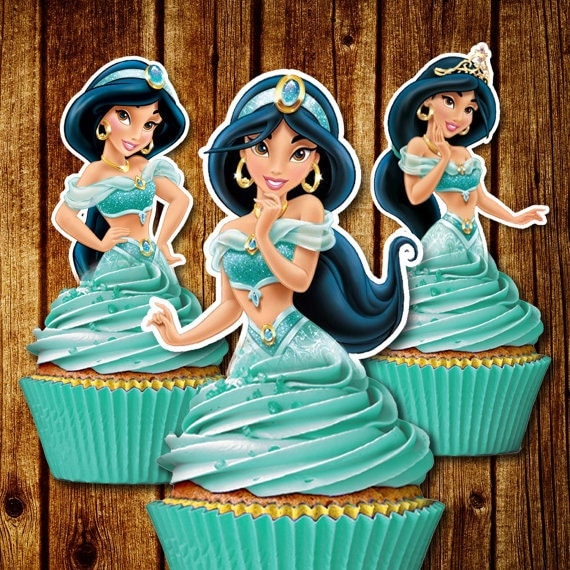 Download Princess Jasmine Cupcake Toppers / Aladdin Cupcake Toppers