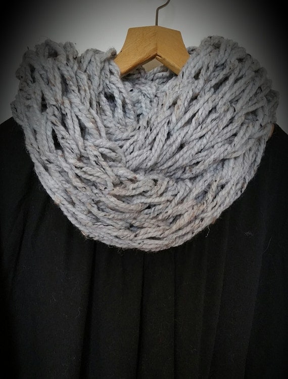 Arm knitted infinity scarf arm knit scarf arm knitting arm