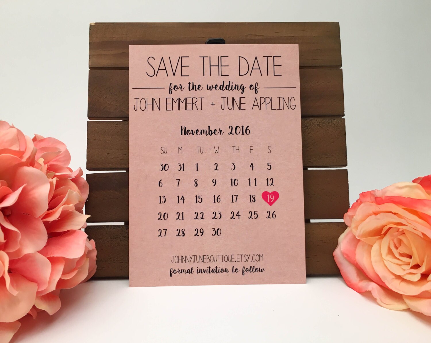 Digital Save The Date Template