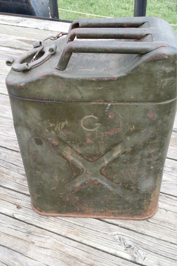 Antique Military Gas Can Jerry Can 1950's