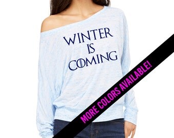 Winter is Coming - Game of Thrones - Over the shoulder Long Sleeve Top