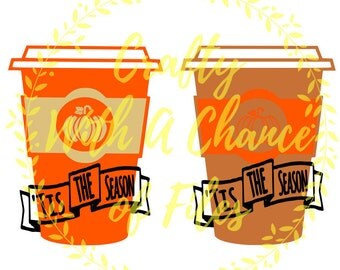 Tis The Season SVG Pumpkin Spice SVG Coffee SVG Latte Svg Fall Svg Autumn Svg Pumpkin Svg Vector File png dxf jpg File Digital Download
