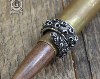 Tentacle Ring - Handmade Pewter - Octopus Tentacle Ring - Squid Tentacle Ring - Adjustable - Cthulhu Inspired Steampunk Cephalopod Doctorgus