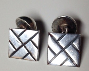 1940 Taxco Sterling Silver Cufflinks