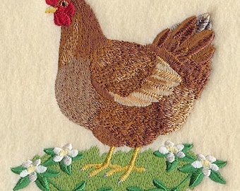 Chicken embroidery | Etsy