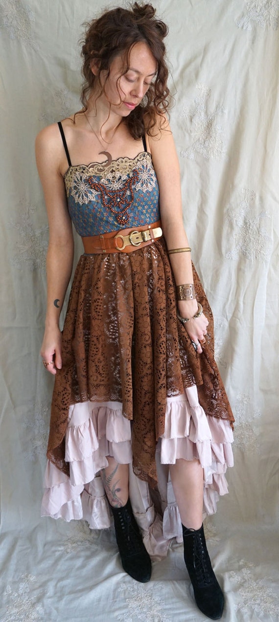Traveler Dress... boho bohemian whimsical gypsy vintage
 Gypsy Boho Dress