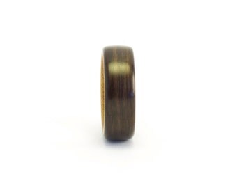 Ancient Wood Ring, Bentwood Ring, Ebony Ring, Kauri Wood Lining, Wooden Ring, Liner Ring, Wood Wedding Band, Wood Wedding Ring Bentwood Band