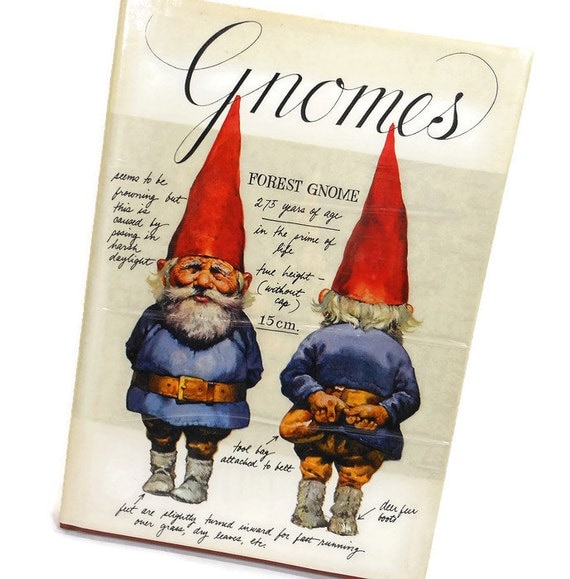 1977 Vintage GNOMES Book Hardcover Trolls Forest Elves Goblin