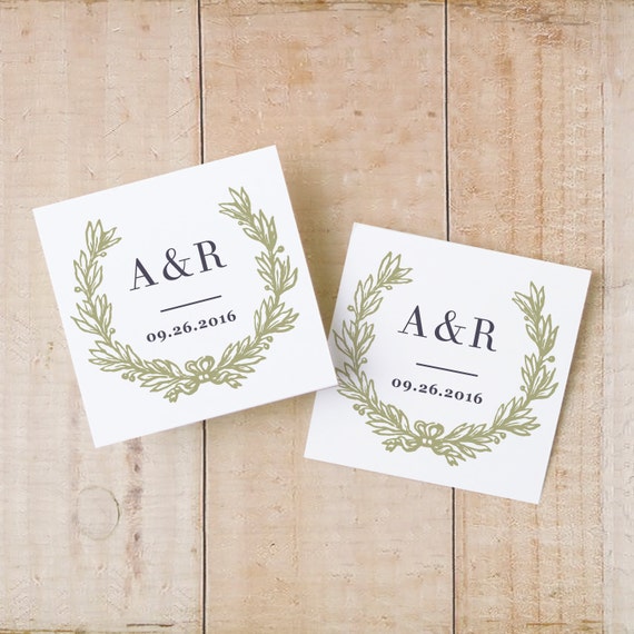 Wedding Favor Tags & Labels INSTANT DOWNLOAD Wreath Gift Tags ...