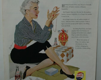 December 1955 Pepsi ad from Ladies Home Journal