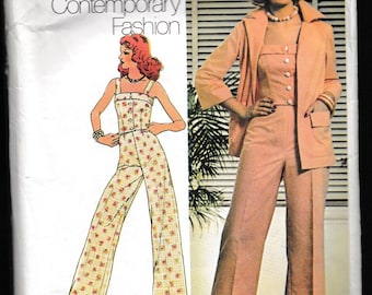 Simplicity 6458 Young Contemporary Fashion Misses Shirt-Jacket, Camisole, Top and Pants